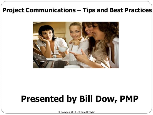 Project communications presentations