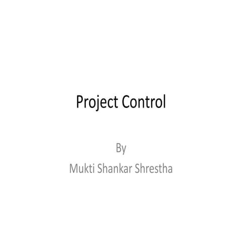 Project control