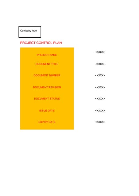 Project control plan_draft