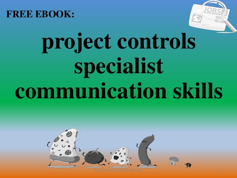 Project controls specialist communication skills pdf