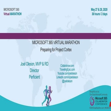 M365VM - Preparing for Project Cortex with Joel Oleson