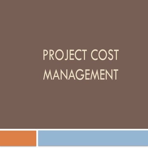 Project Cost Management FOR PROJECTS.pptx