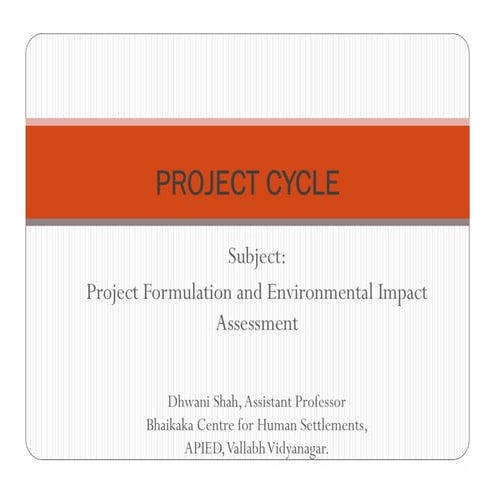 Project cycle