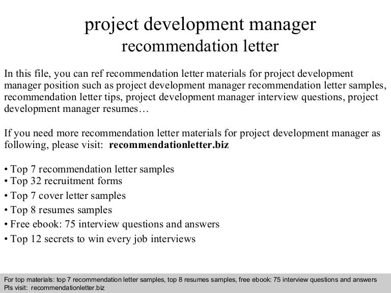 project development manager job description