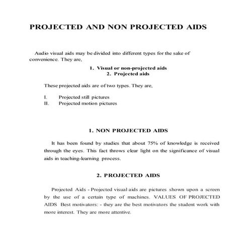 Projected and non projected aids.docx
