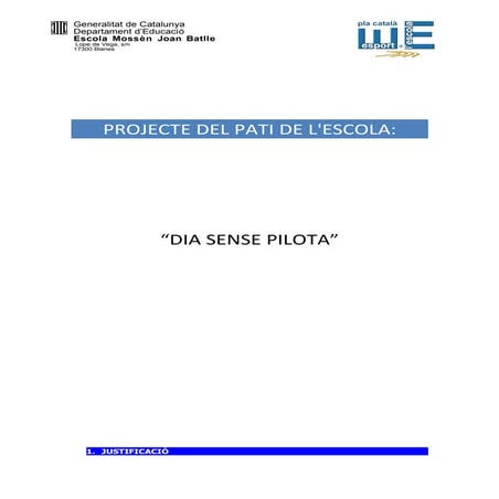Projecte del pati