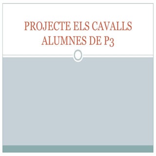Projecte els cavalls