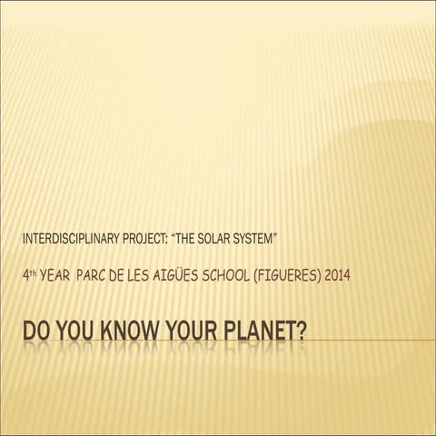Projecte interdisciplinari do you know your planet task3 4t