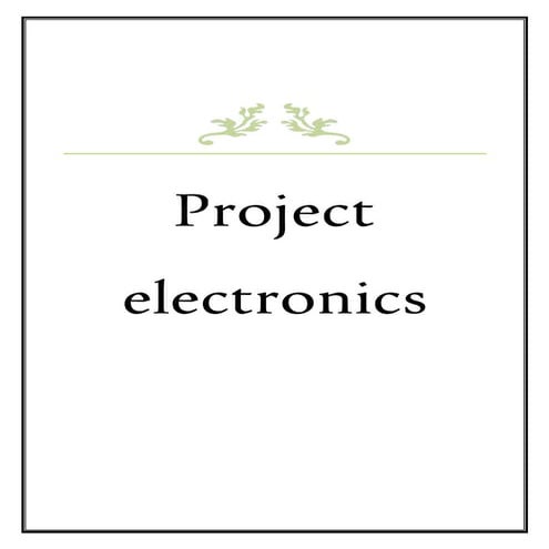 Project electronics