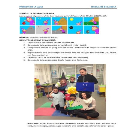 Projecte llum sessió 1