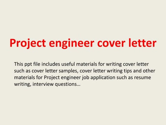 Design engineer cover letter | PPT