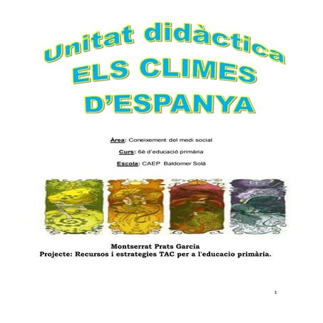 Projecte: eLS CLIMES D'eSPANYA