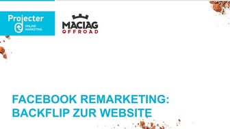 Facebook Remarketing: Backflip zur Website #AFBMC