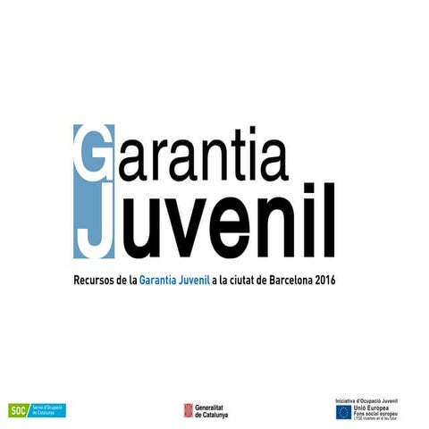 Garantia Juvenil: projectes i recursos a Barcelona ciutat