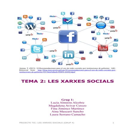 Projecte tic xarxes socials final