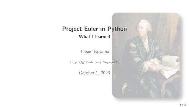 Project Euler in Python