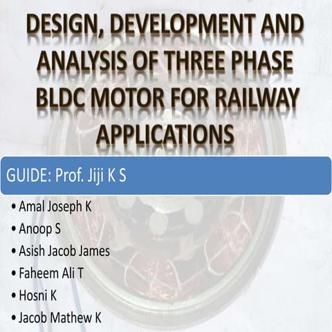 Three phase BLDC motor