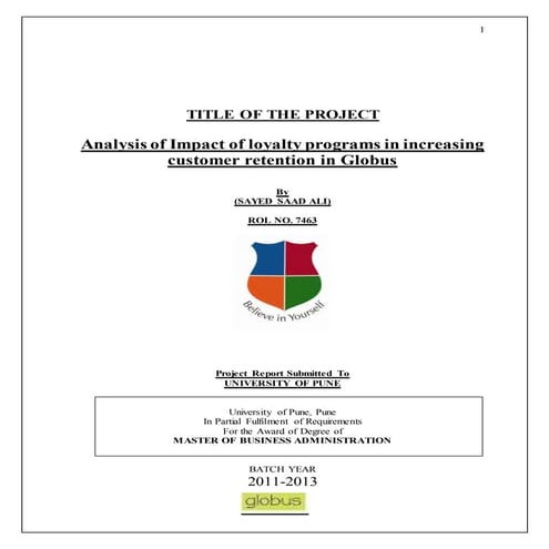 loyalty program in globus