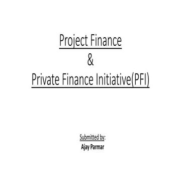 Project finance