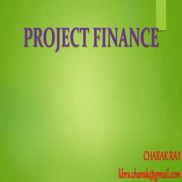 PROJECT FINANCE