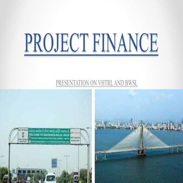 Project finance ppt final