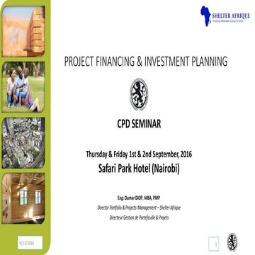 Project Financing and Investment Planning - BORAQS Kenya