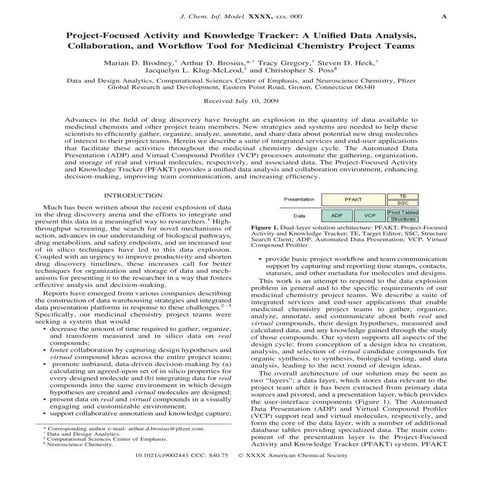 Project Focused Activity And Knowledge Tracker A Unified Data Analysis Collab...