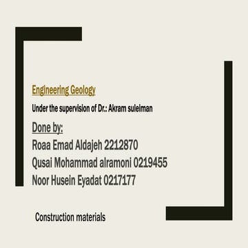 Engineering Geology Ce4305module 04sec 01pptx