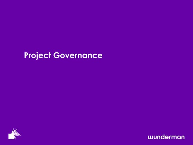Project governance