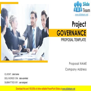 Project Governance Proposal Template PowerPoint Presentation Slides 
