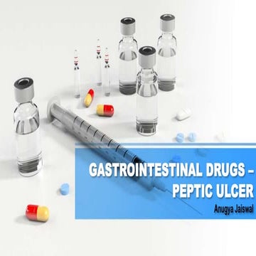 GASTROINTESTINAL DRUG – PEPTIC ULCER