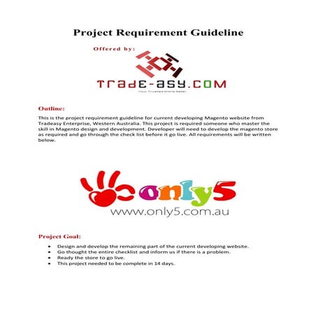 Project guideline