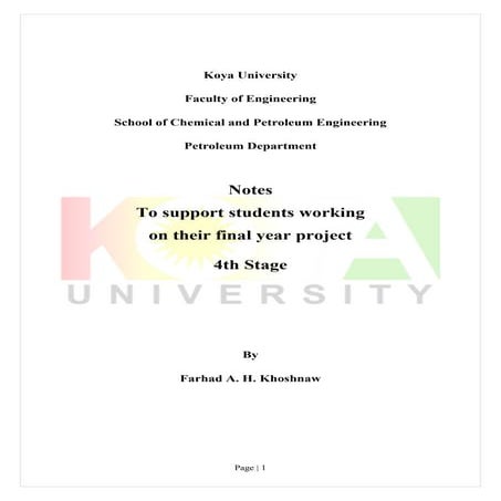 Project guideline for 4th stage students