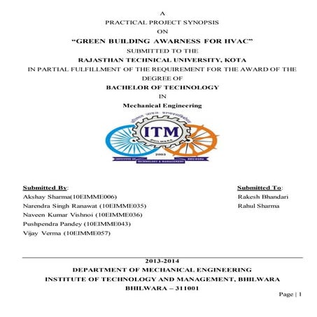 Green Building Awareness HVAC 