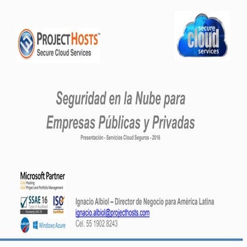 Project Hosts - Servicios Cloud Seguros - 2016