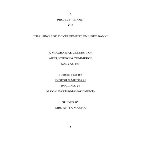 Project hrm 2 nd sem