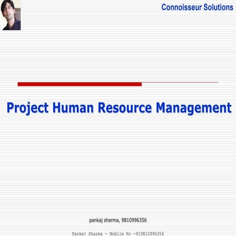 Project Human Resource Management - PMBOK 5