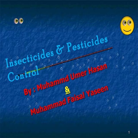  Insecticides and pesticides control