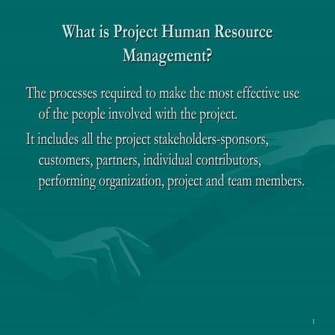 Project human resource management | PPT