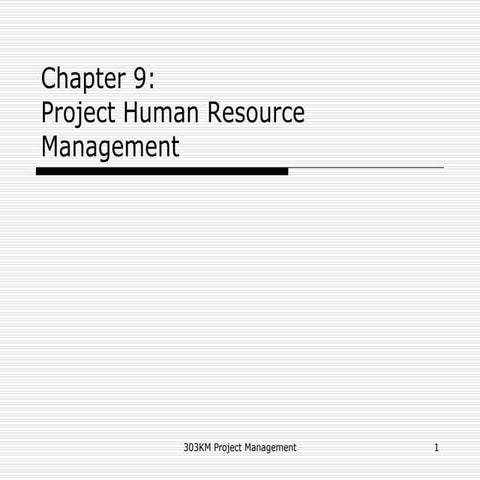 Project Human Resources Management.ppt | Human Resources | Business