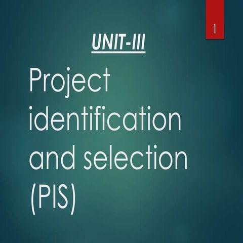Project  identification