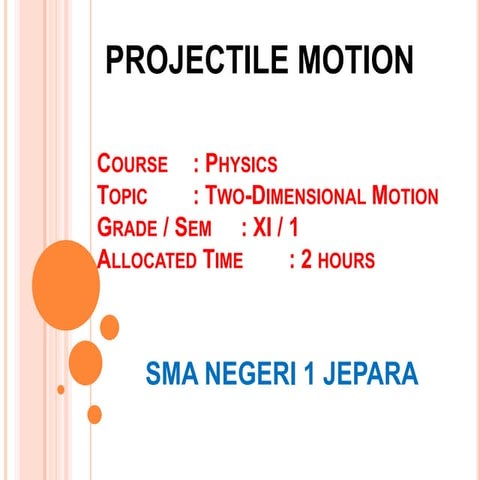 Projectil motion