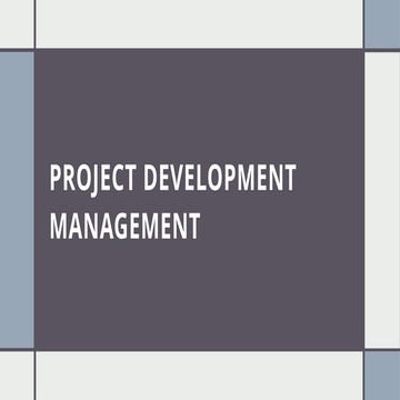 PROJECT INITIATION in project development