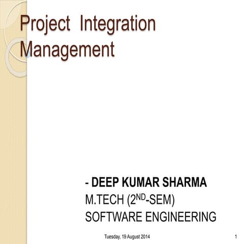 Project integration management | PPT