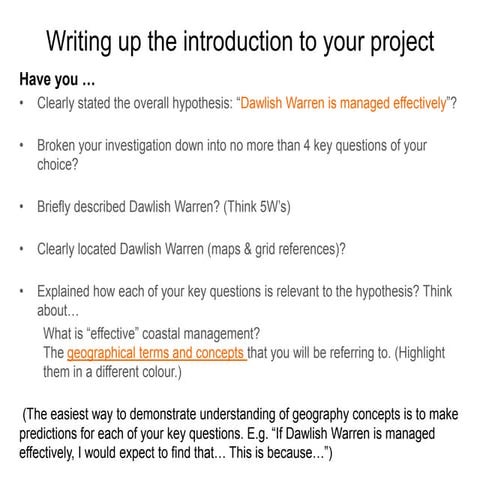 Planning your fieldwork | PPTX