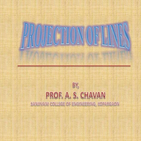 PROJECTION OF LINES