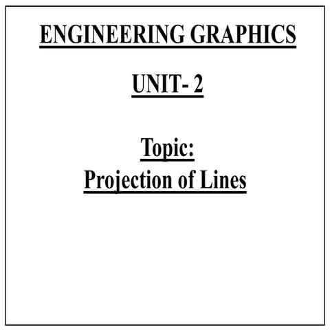 Projections of Line mechanical engineering and .ppt