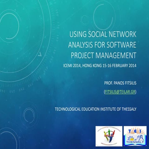 Project knowledge management based on social networks