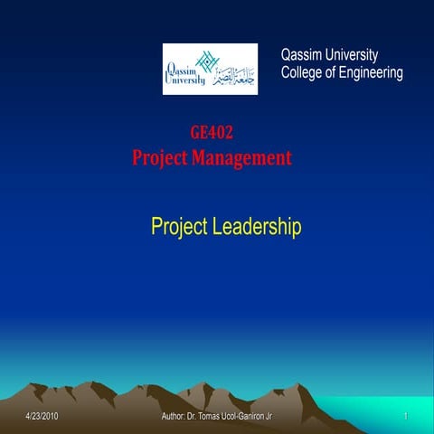 Project Leadership | PDF