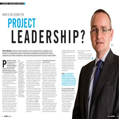 What is the future for Project leadership? - APM Project Article